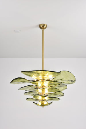 Petals Gold Murano Chandelier - Oasislives