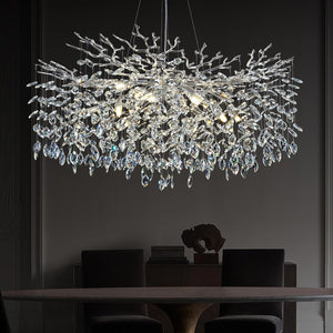 Modern Round Crystal Chandelier 21" 30" 40" - Fast Delivery-1-Luxehomezone