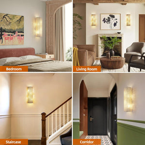 Smoke Grey Crystal Beaded Wall Sconce Light - Fast Delivery-1-Luxehomezone