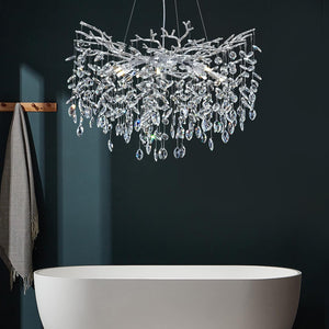 Modern Round Crystal Chandelier 21" 30" 40" - Fast Delivery-1-Luxehomezone