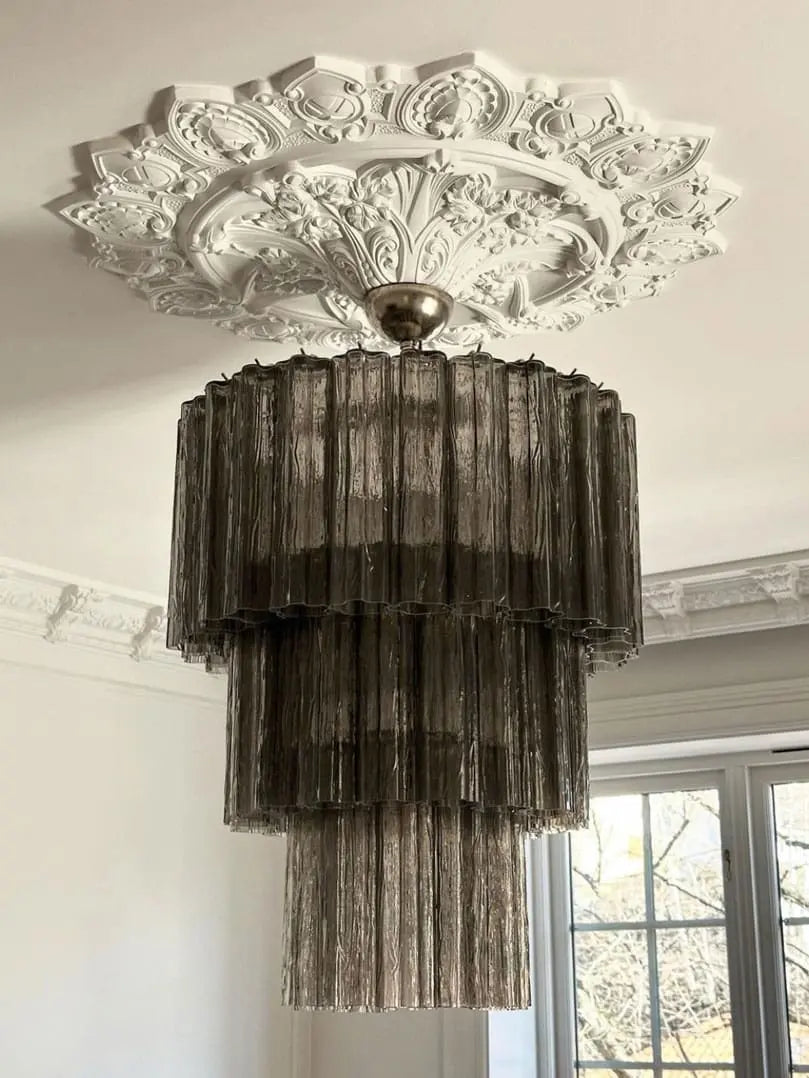 Murano Chandelier – 52 tubes – Smoked