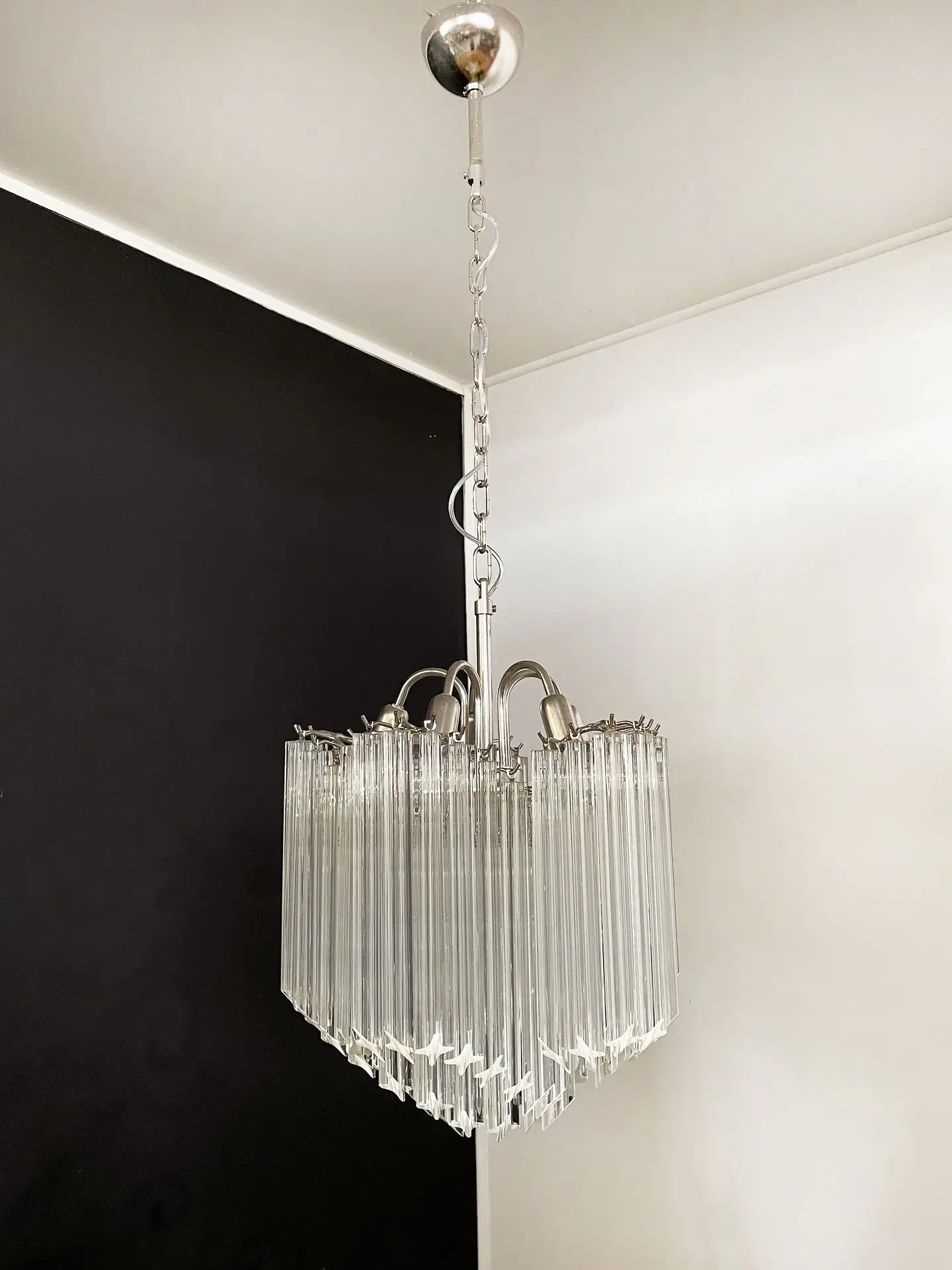 Murano Chandelier 60 Clear Prism Glasses