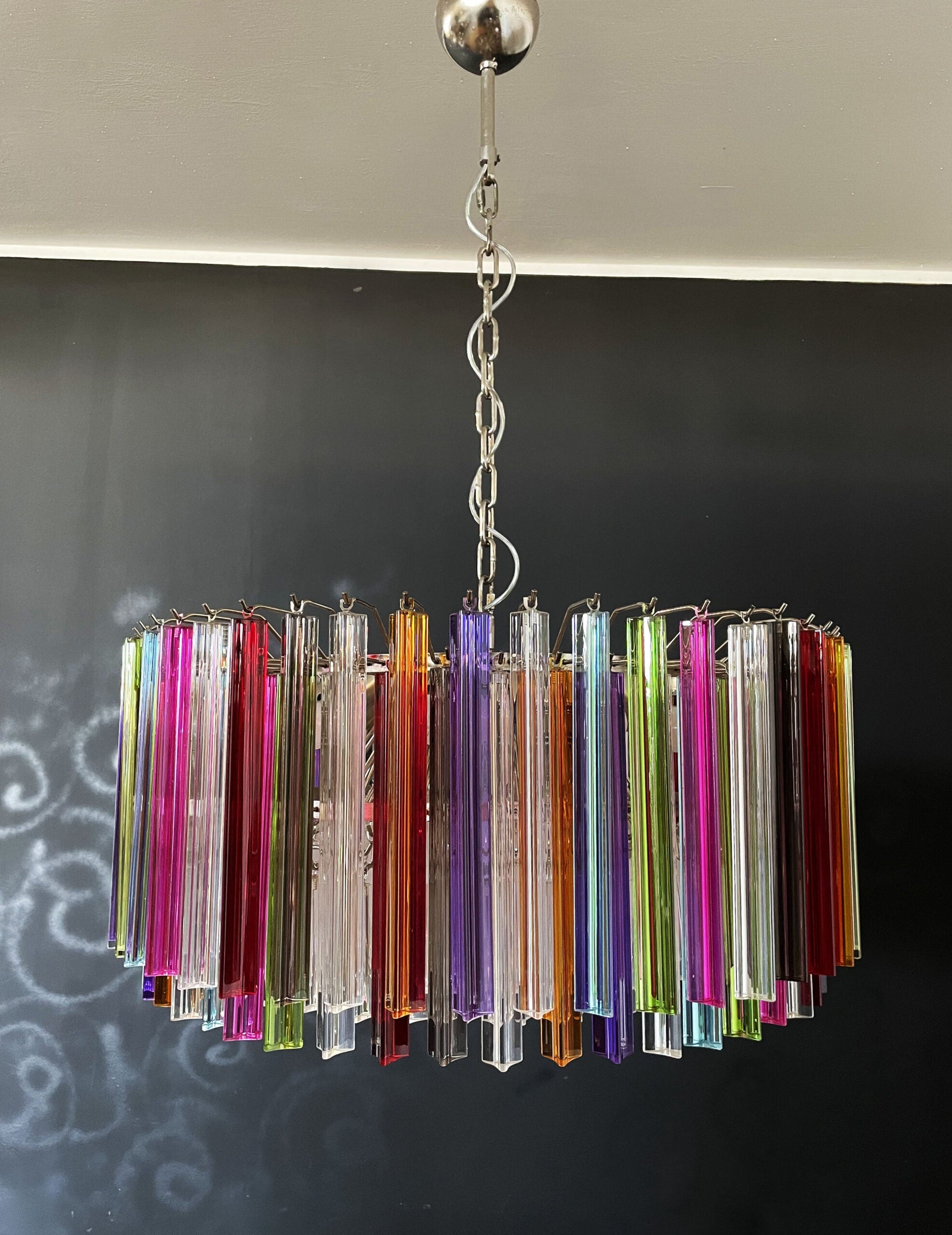 Murano Chandelier 265 Multicolored Prism Glasses