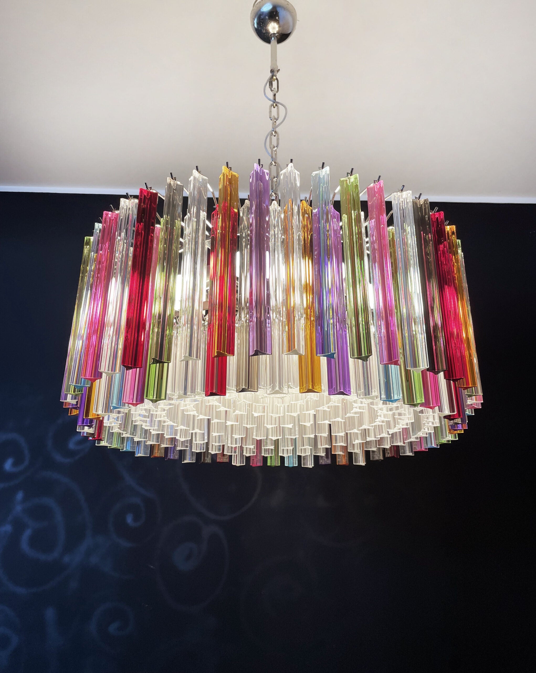 Murano Chandelier 265 Multicolored Prism Glasses