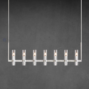 Ravel Modern Fashion Glass Linear Chandelier 59'' - Oasislives
