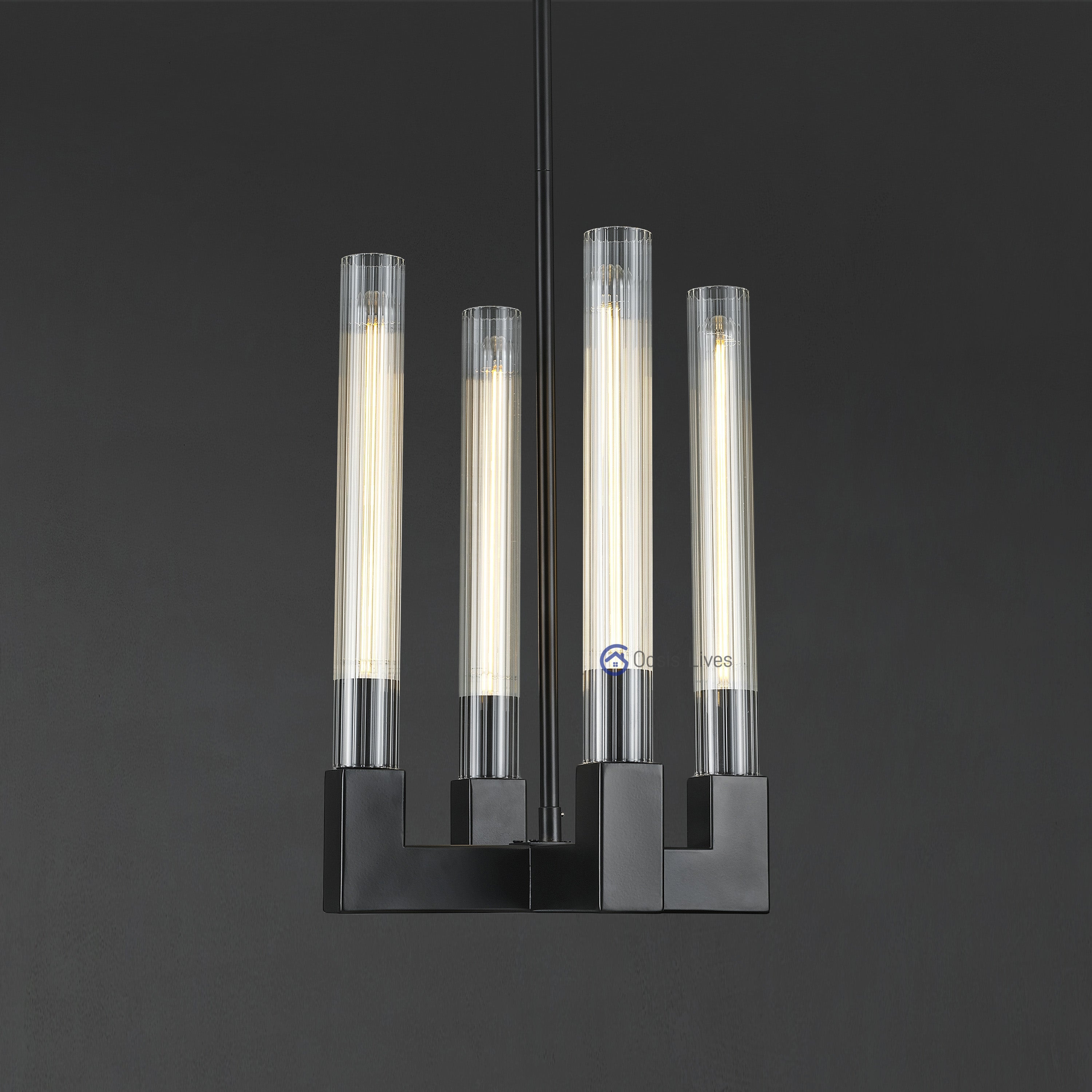 Cannel Glass Chandelier/Pendant/Sconce - Oasislives