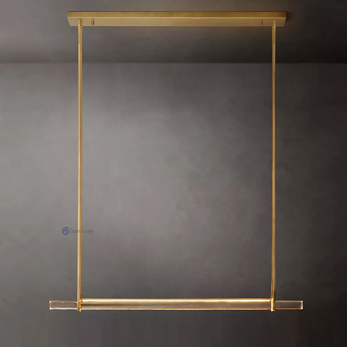 Audubon Single Bar Linear Chandelier 60″