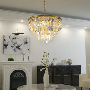 Odean Crystal Chandelier / Flushmount - Oasislives