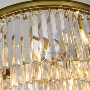 Odean Crystal Chandelier / Flushmount - Oasislives