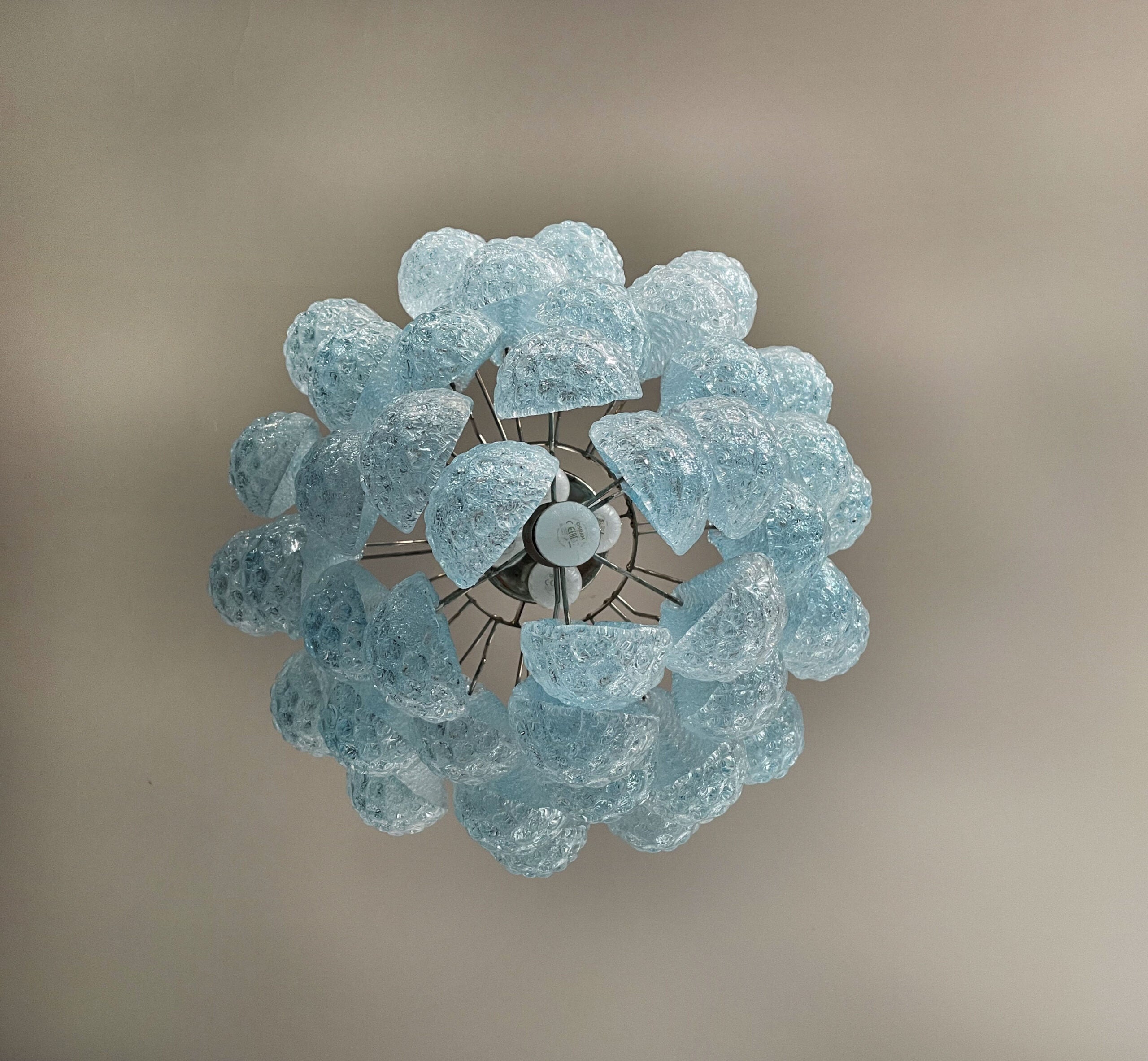 Murano Chandelier 41 Blue Drop Glass