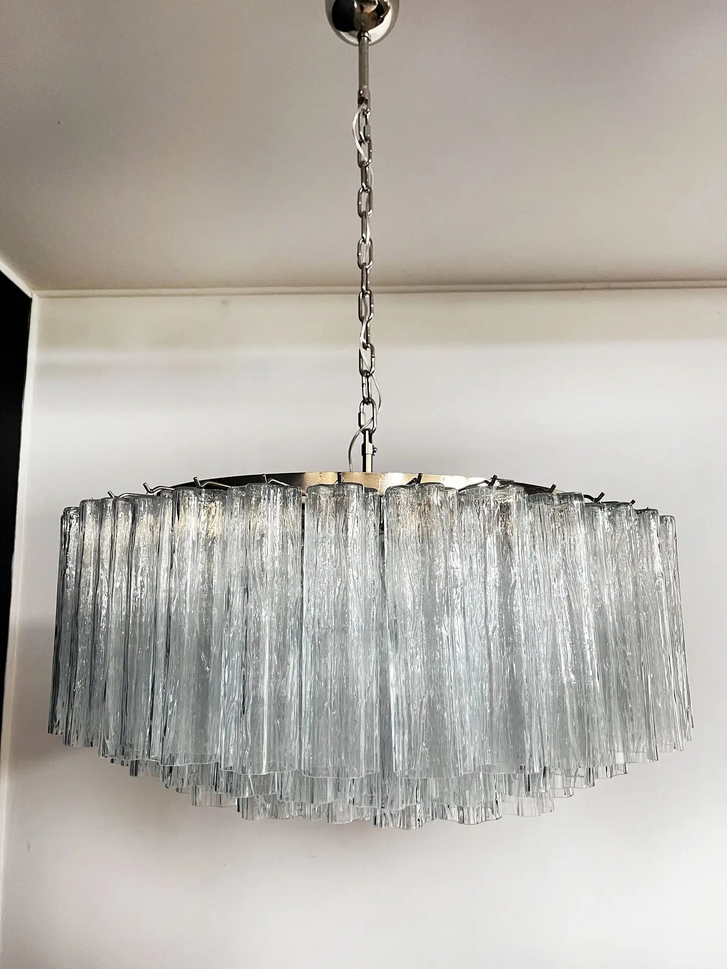 Murano Chandelier 101 Clear Glass Tubes