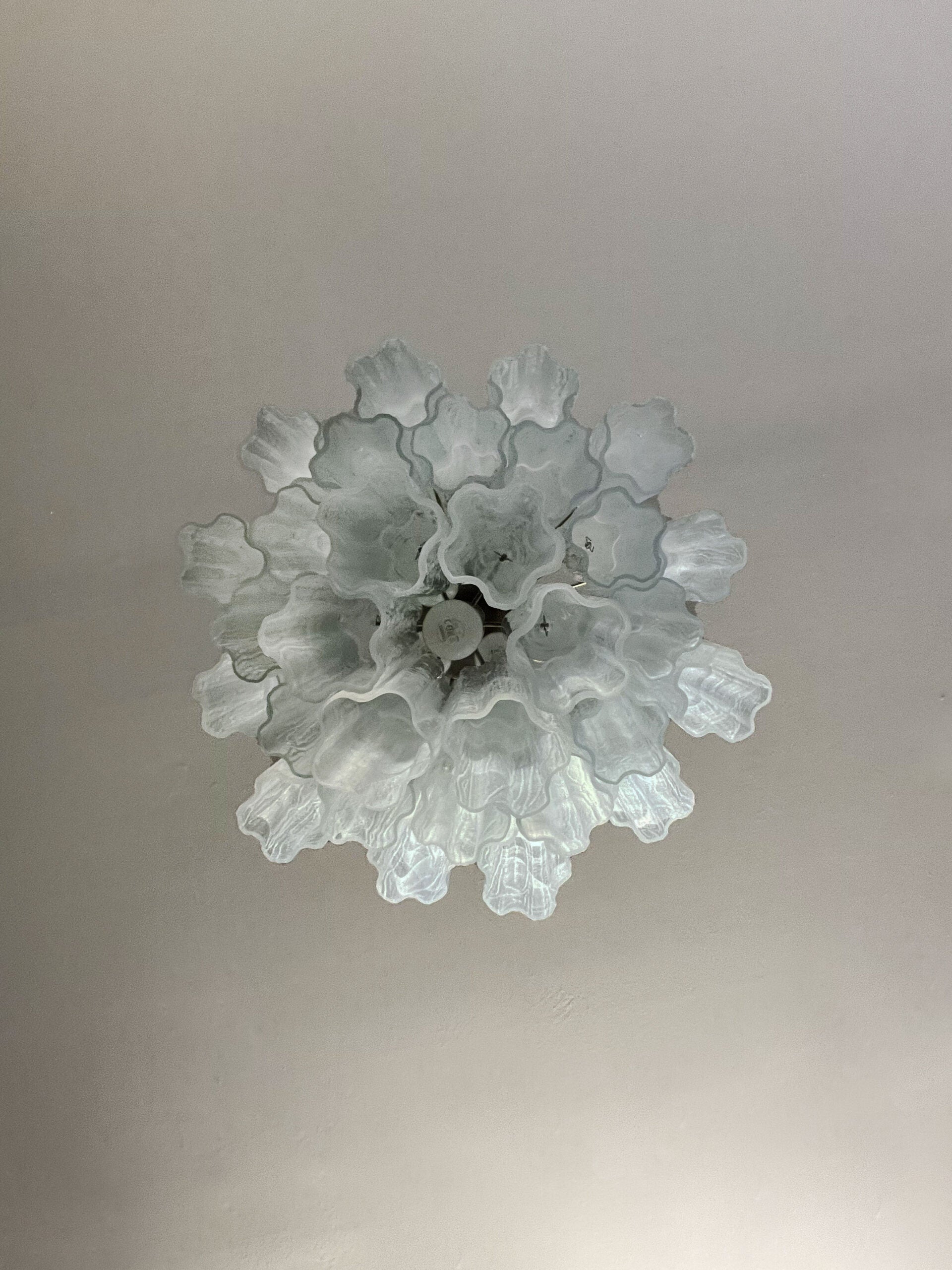 Murano Chandelier 30 White Glass Tubes