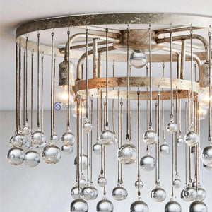 Aubrey Crystal Ball Flushmount - Oasislives