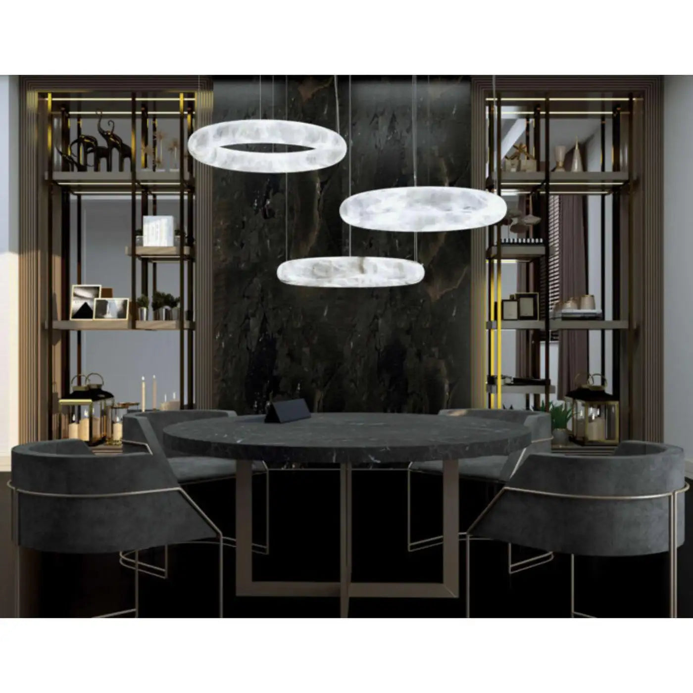 Aura Alabaster Pendant Light
