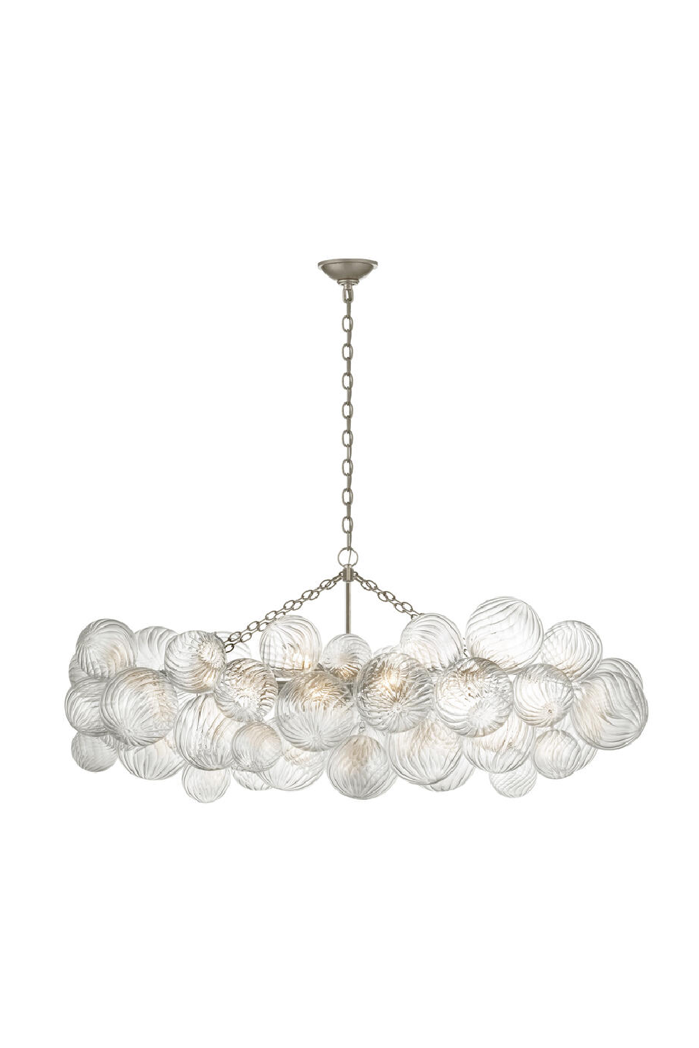 Talia Swirl Patterned Glass Orbs Chandelier