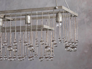 Aubrey Crystal Ball Rectangular Chandelier 47" 60" - Oasislives