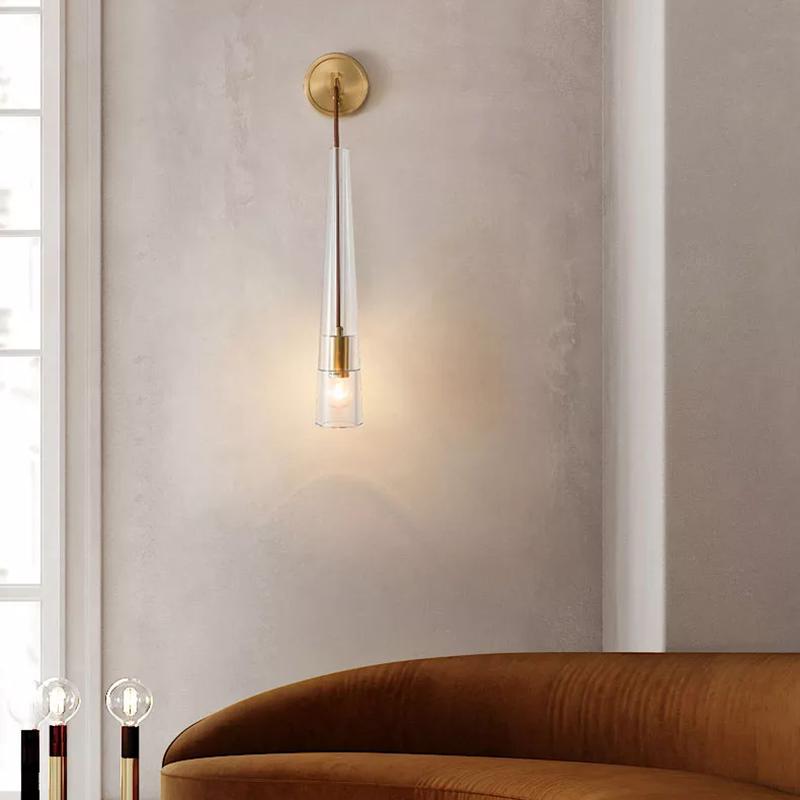 Landy Crystal Small Wall Sconce - Oasislives