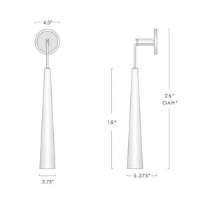 Landy Crystal Small Wall Sconce - Oasislives