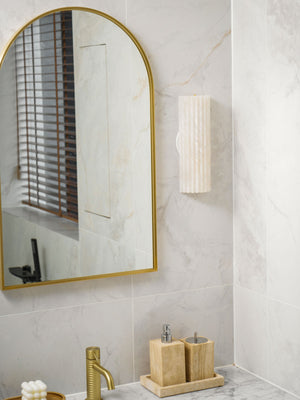 Alvia Alabaster Wall Light - Oasislives
