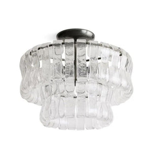 Amor 2-Tier Glass Round Flushmount 18" - Oasislives