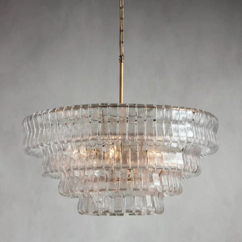 Amor 4-Tier Glass Round Chandelier 36" - Oasislives