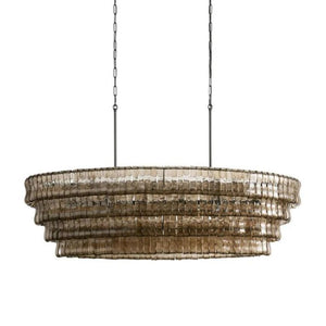 Amor Glass Oval Chandelier 54"W/65"W - Oasislives