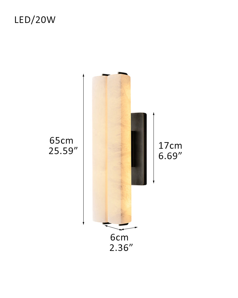 Audubon Alabaster Double Sconce - Oasislives