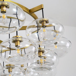 Cabrlet Oval Spherical Glass Luxury Chandelier - Oasislives