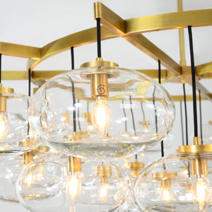 Cabrlet Oval Spherical Glass Luxury Chandelier - Oasislives