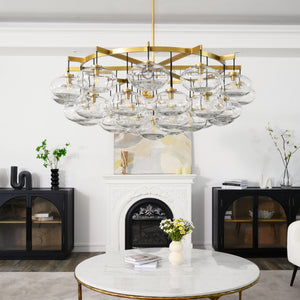 Cabrlet Oval Spherical Glass Luxury Chandelier - Oasislives