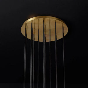 Boule Smoke Crystal Cluster Chandelier D19" - Oasislives