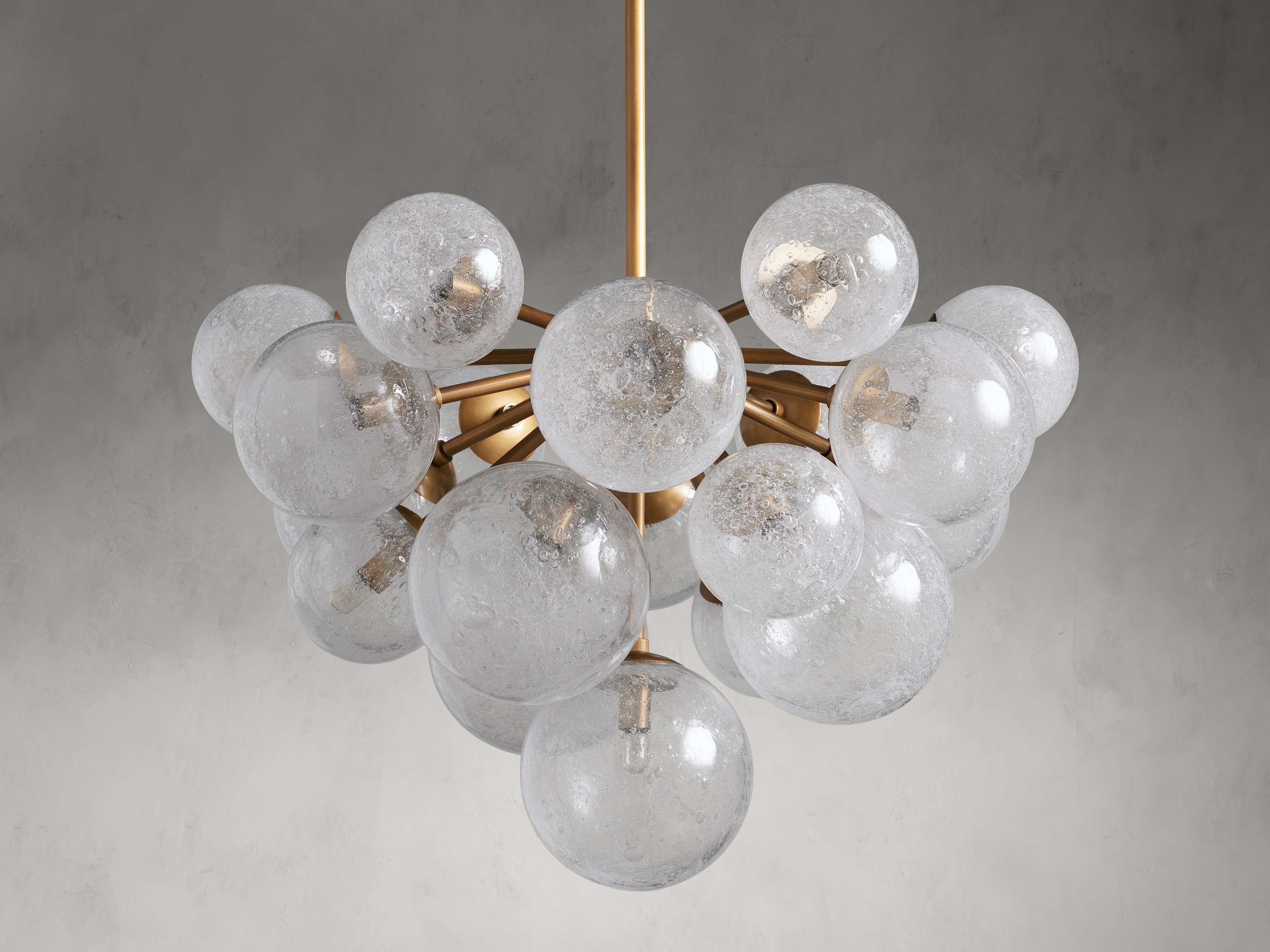 Maya Bubble Textured Glass Chandelier