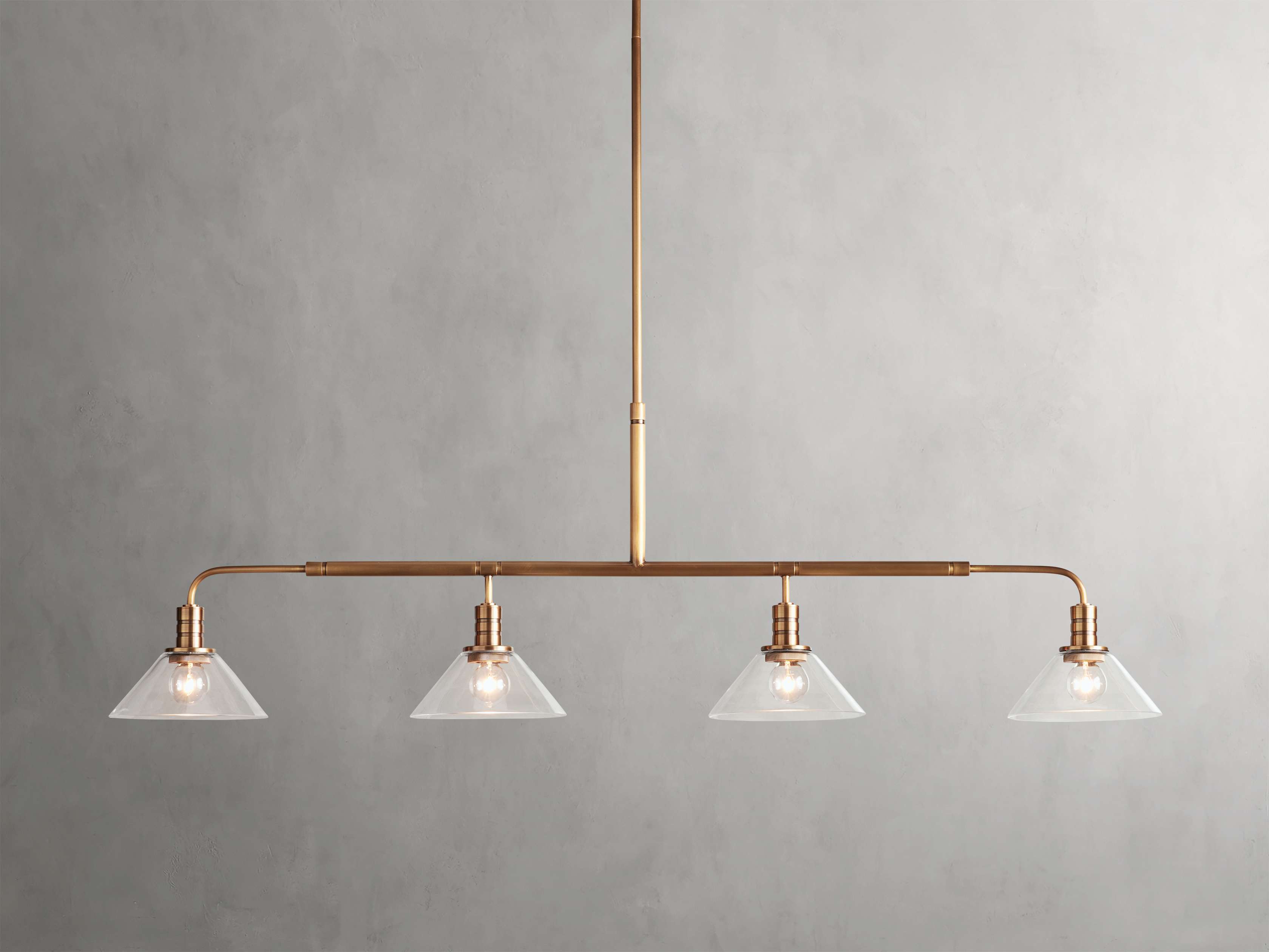 Theriond Cone Cluster Linear Chandelier