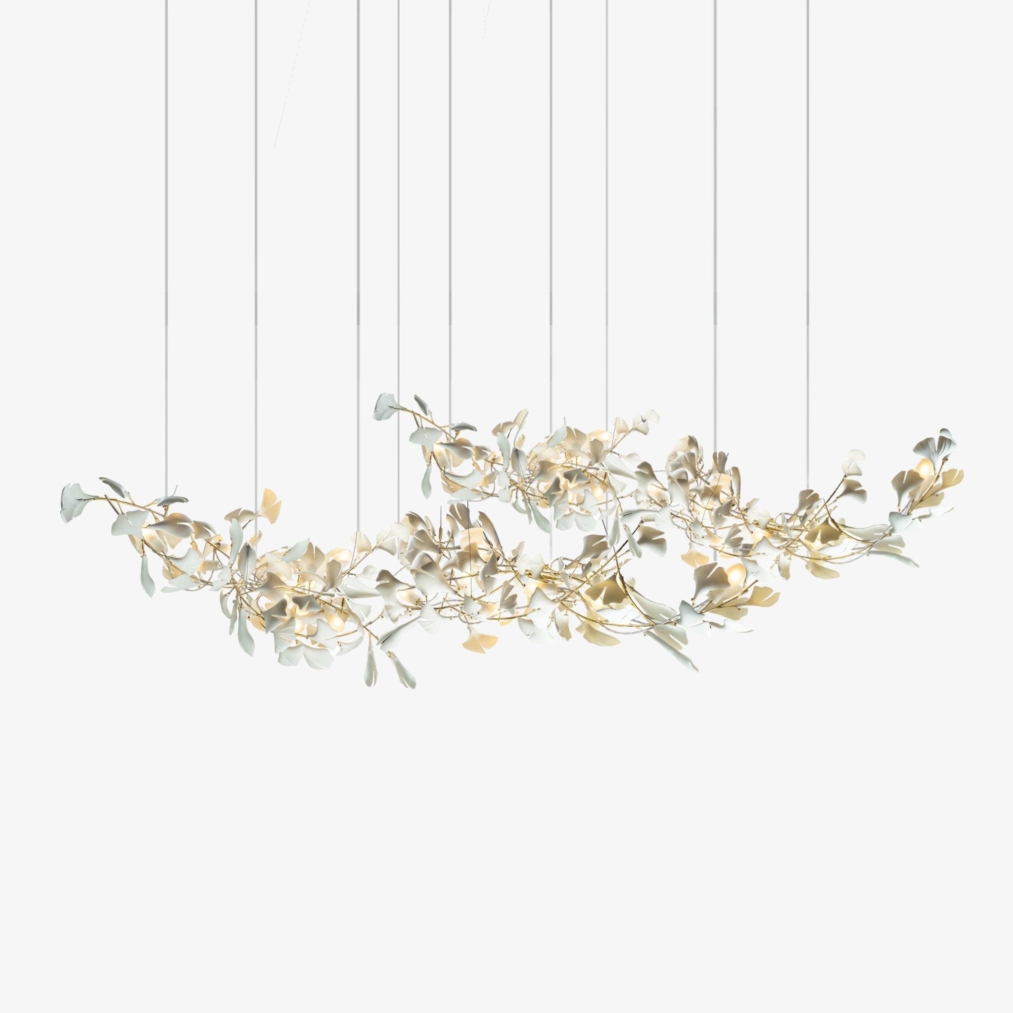 Ginkgo Double Layer Combination Chandelier