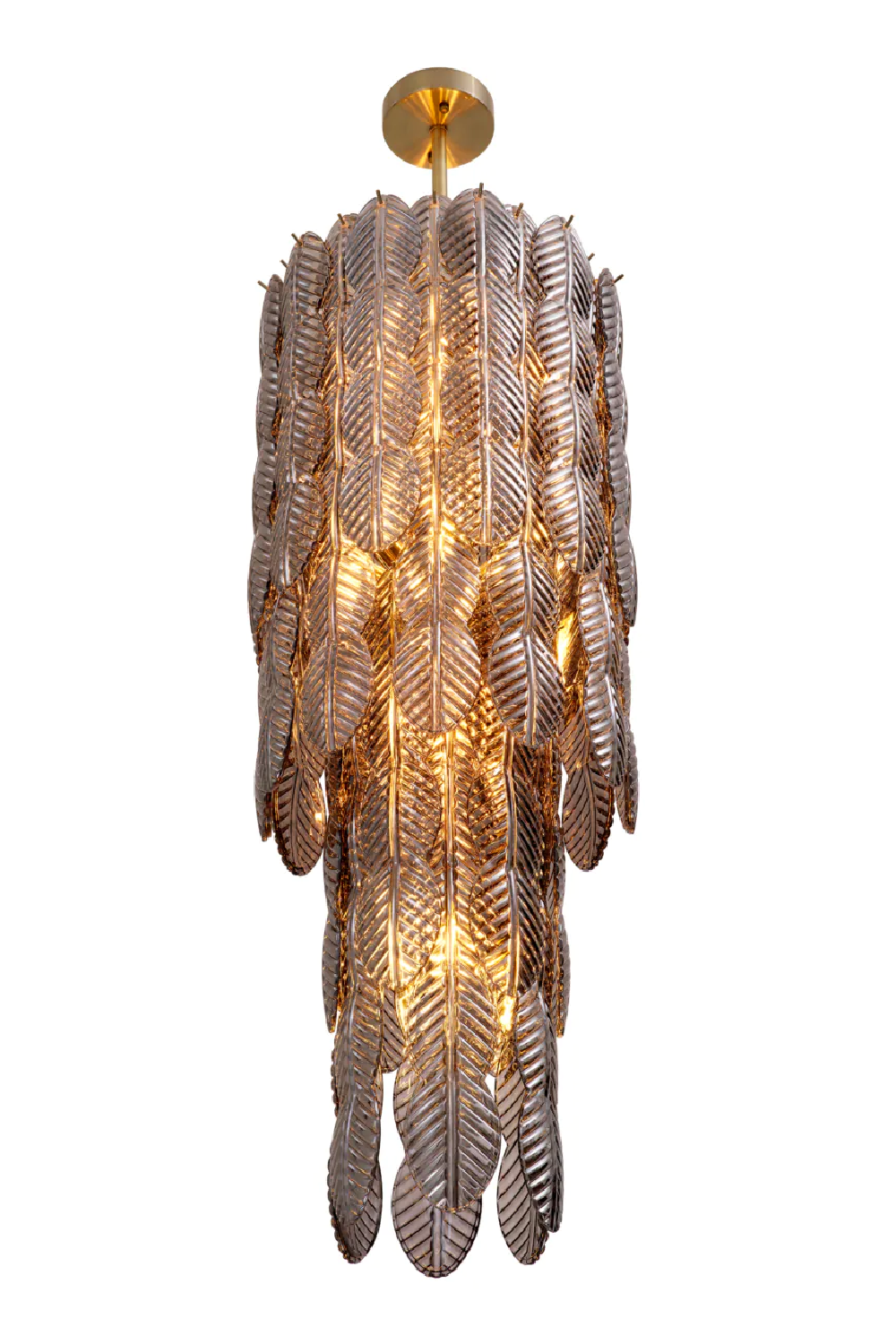 Sahure Smoke Glass Chandelier L