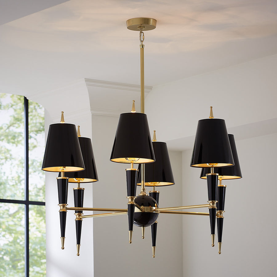 Opaque Multi-Shades Chandelier
