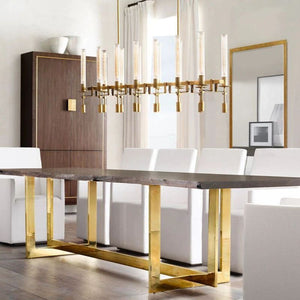 Fontanel Candle Glass Chandelier - Oasislives