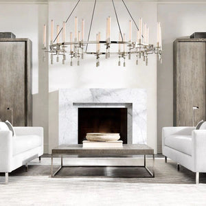 Fontanel Candle Glass Chandelier - Oasislives