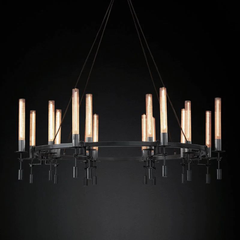 Fontanel Candle Glass Chandelier - Oasislives