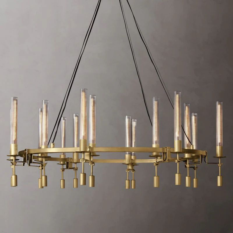 Fontanel Candle Glass Chandelier - Oasislives