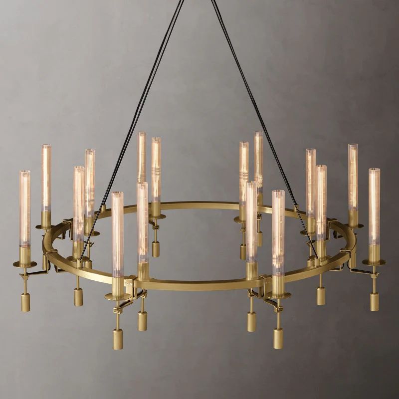 Fontanel Candle Glass Chandelier - Oasislives