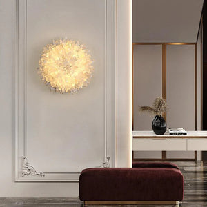 Gina Crystal Sunflower Wall Sconce - Oasislives