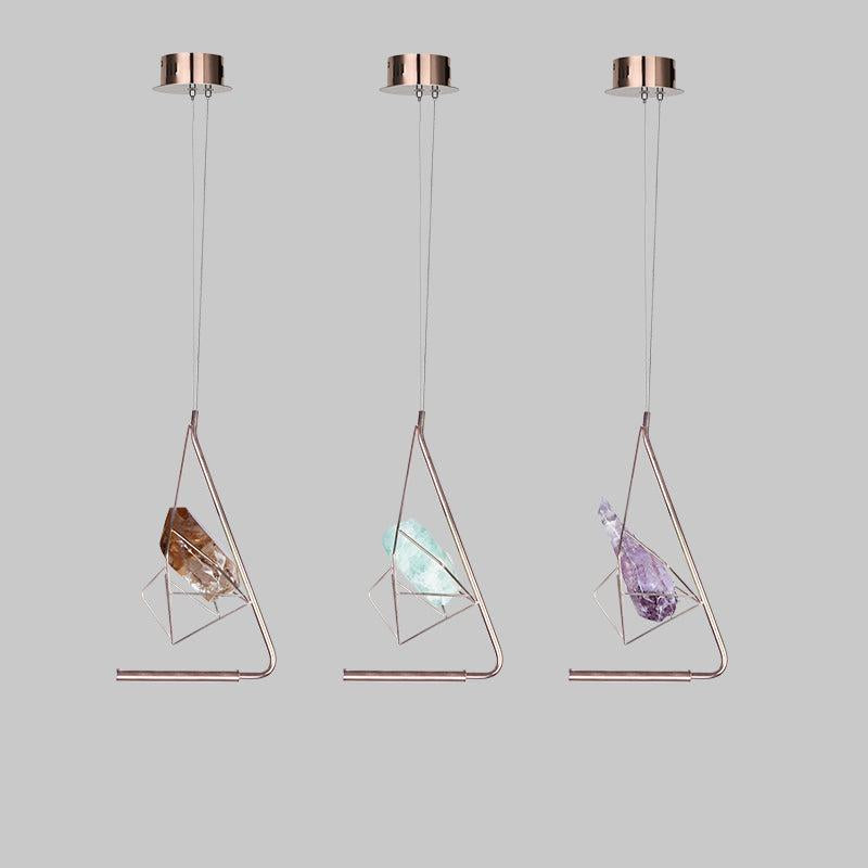 Gina Modern Rock Crystal Island Pendant, Bar Pendant - Oasislives