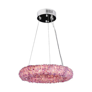 Gina Purple Crystal Round Luxury Chandelier - Oasislives