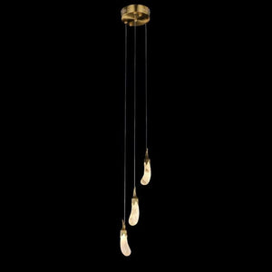 Gina Rock Crystal Eggplant Pendant Light - Oasislives