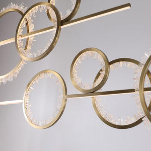 Gina Rock Crystal Gear Chandelier - Oasislives