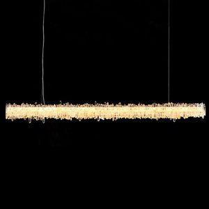 Gina Rock Crystal Linear Chandelier - Oasislives
