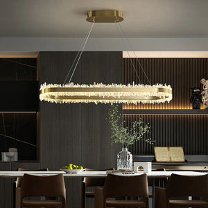 Gina Rock Crystal Oval Chandelier - Oasislives