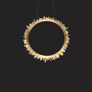 Gina Rock Crystal Ring Chandelier - Oasislives