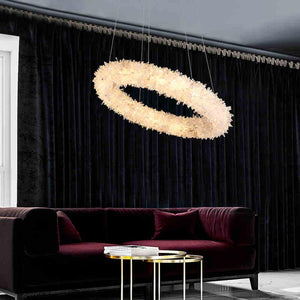 Gina Rock Crystal Round Modern Chandelier - Oasislives